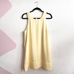 Leith Nordstrom Yellow Shift Dress Women's Classic Retro Vintage Inspired Medium
